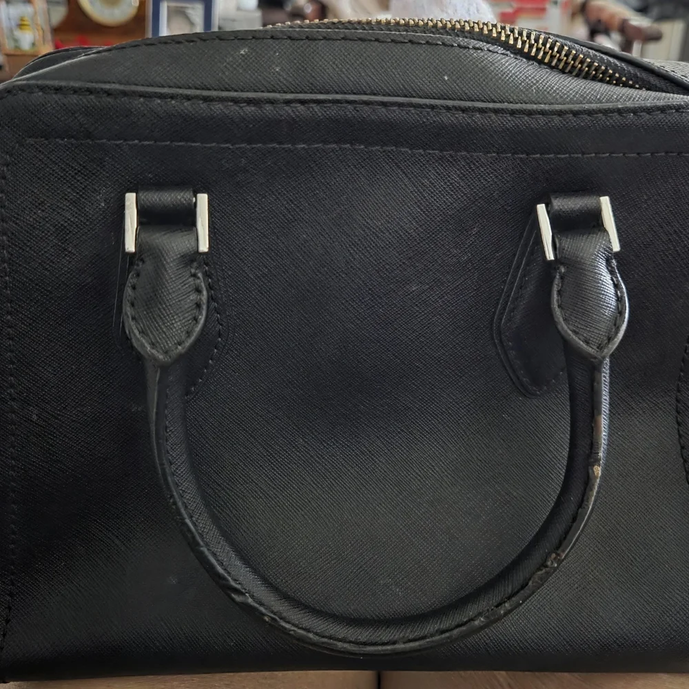 Michael Kors Black Satchel with Gold Details - Picture 2 of 9